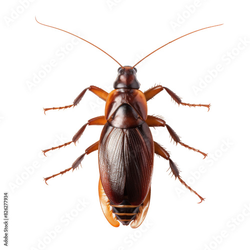cockroach on a transparant background, PNG, Generative Ai 