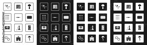 Set Psilocybin mushroom, Marijuana joint, Matches, Cannabis molecule, Pills blister pack, Buying drugs online on laptop, phone and Stacks paper money cash icon. Vector