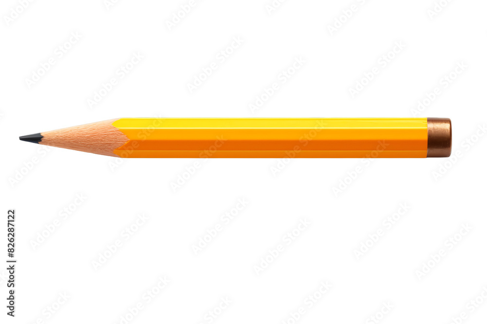 Close-up of a sharpened yellow pencil isolated on a white background. Ideal for education, writing, and art-related stock photo needs. Close-up of a sharpened yellow pencil isolated on a white background. Ideal for education, writing, and art-related stock photo needs.