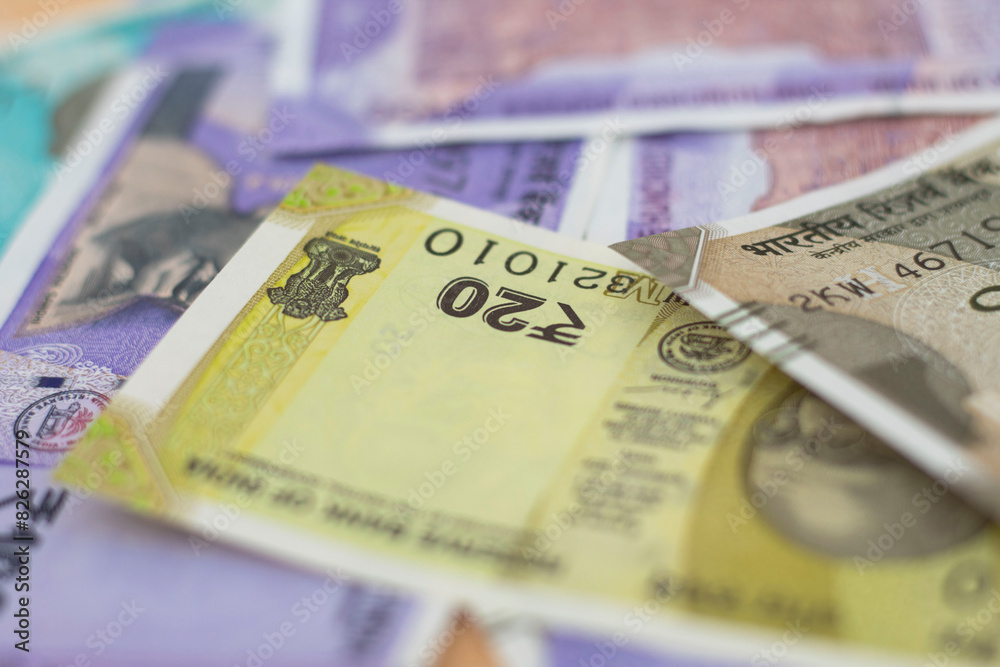Indian money and banknotes, 200 rupees. Background of paper Indian money Indian money and banknotes, 200 rupees. Background of paper Indian money