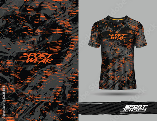 Tshirt sports grunge texture background for soccer jersey, downhill, cycling, football, gaming.