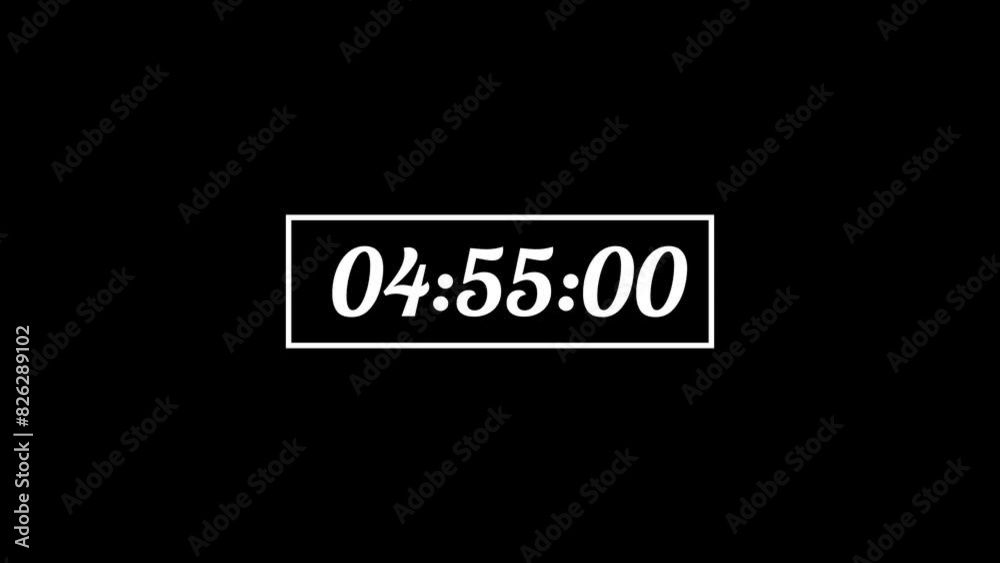 5 min count down timer, timer of five minutes, digital timer 
