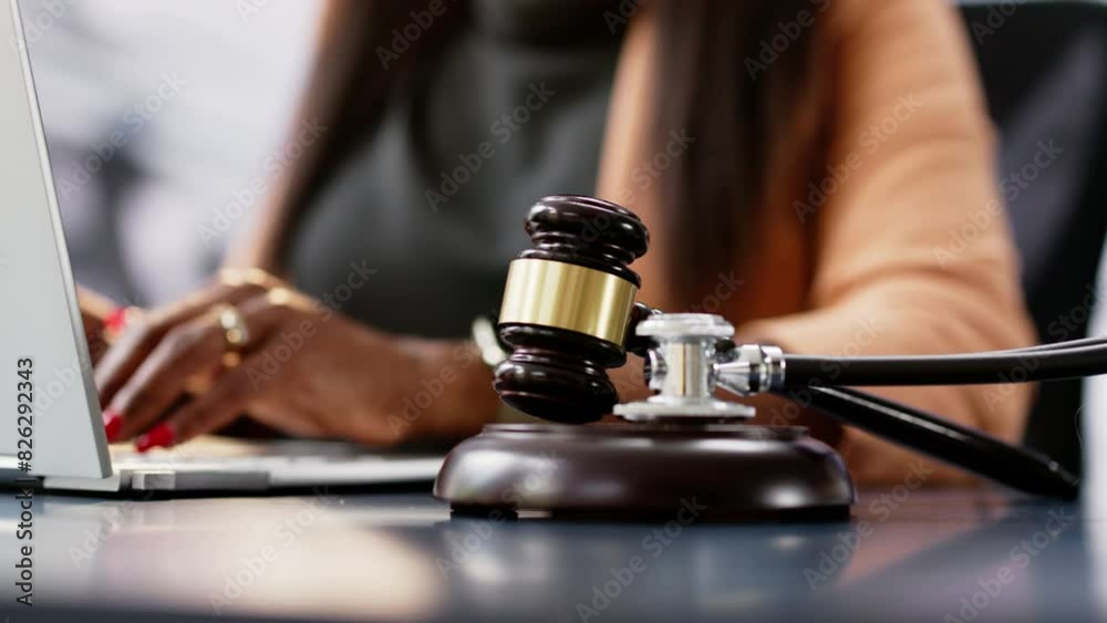 Doctor Malpractice Court. Law Gavel And Stethoscope Doctor Malpractice Court. Law Gavel And Stethoscope