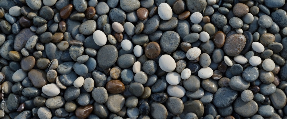 Web banner abstract smooth round pebbles sea texture Web banner abstract smooth round pebbles sea texture