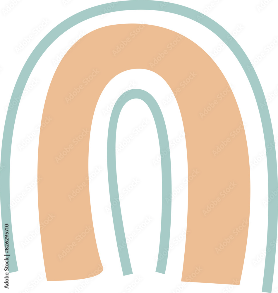 Cute Rainbow Cartoon Illustration Cute Rainbow Cartoon Illustration