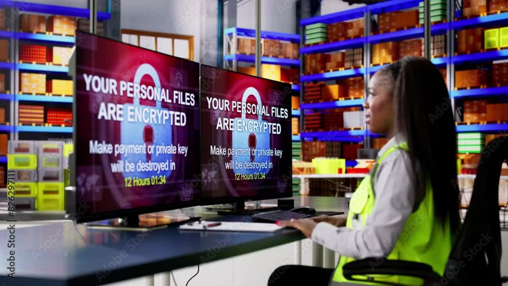 Warehouse Worker Confused With Malware Attack Warehouse Worker Confused With Malware Attack