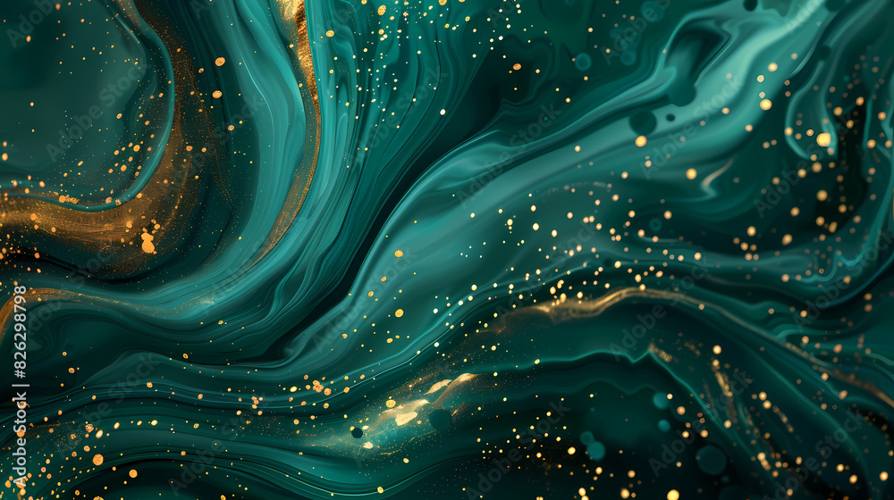 Cyan and gold abstract background Cyan and gold abstract background
