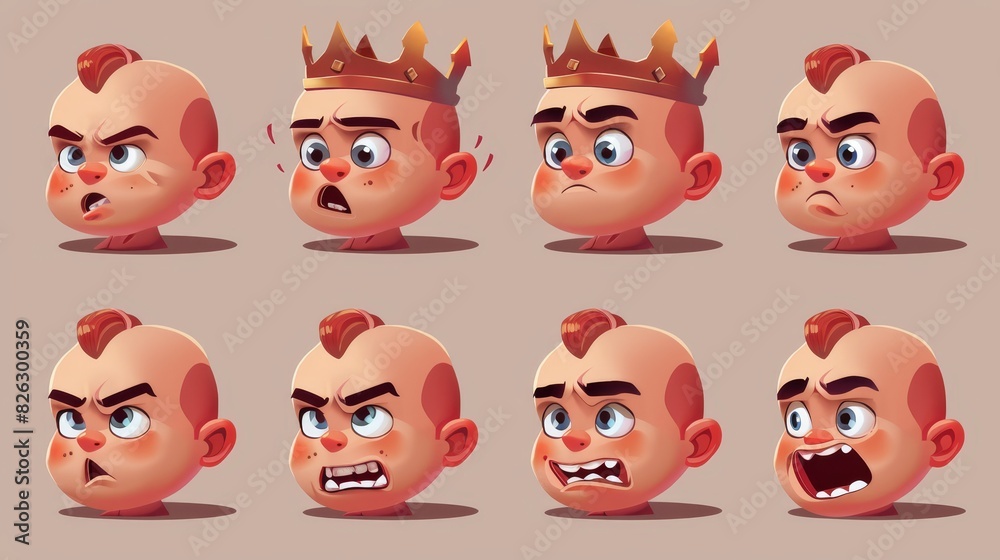 7 modern illustrations of cute babies with different expressions 7 modern illustrations of cute babies with different expressions