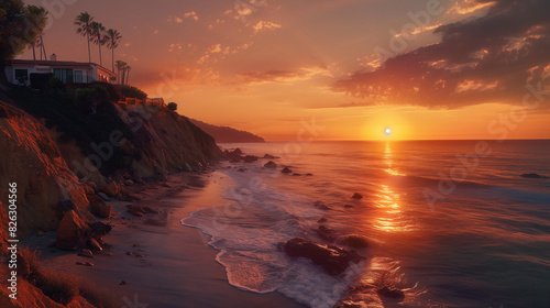 Scenic Sunset Overlook in Malibu