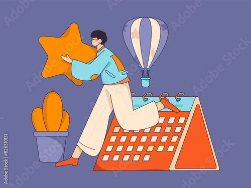 People exercising healthy running vector internet operation illustration
