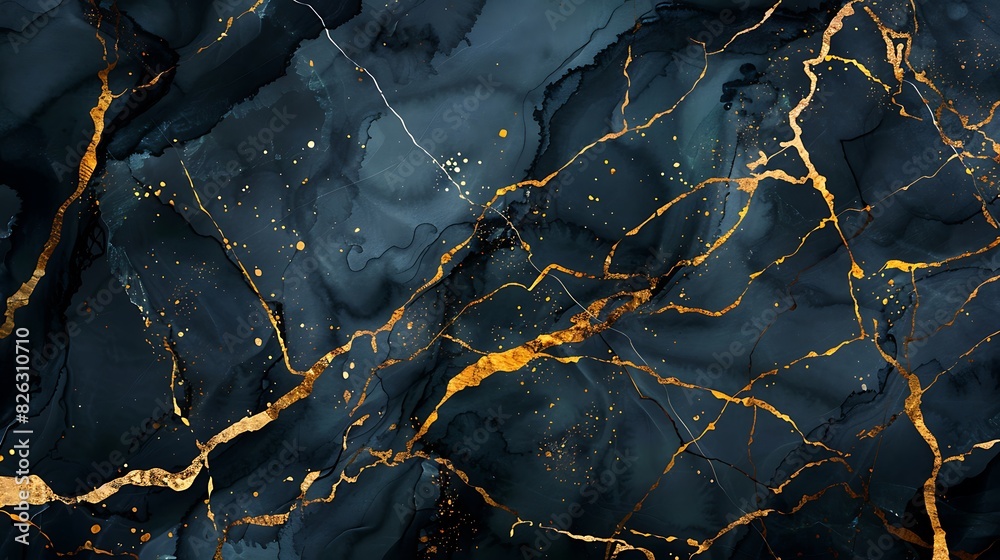 Blue and gold marble texture with high resolution Blue and gold marble texture with high resolution