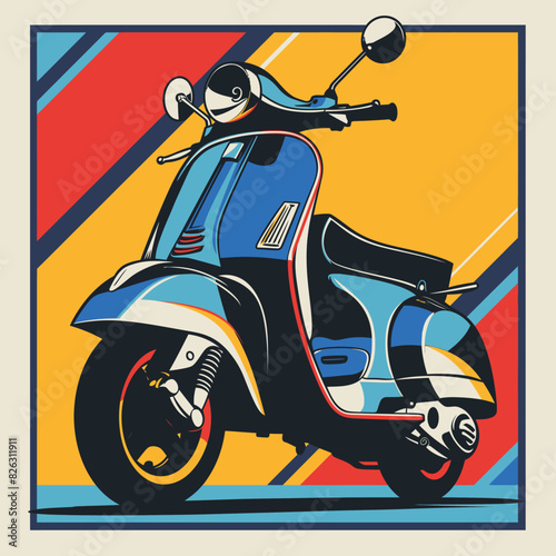 scooter vector illustration