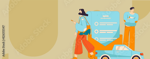 People exercising healthy running vector internet operation illustration
