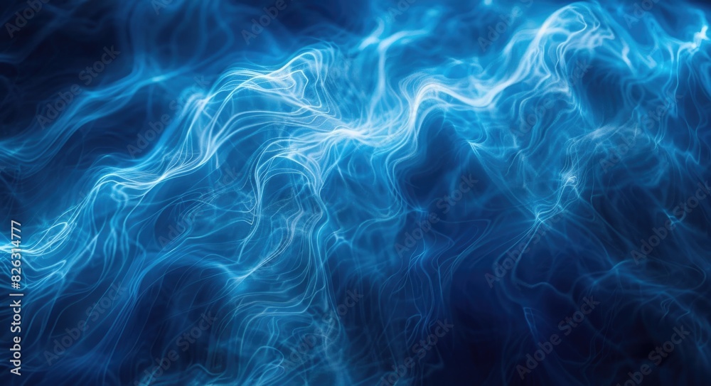 Blue Texture Wallpaper: Abstract Light Effect with Wave Motion Design Blue Texture Wallpaper: Abstract Light Effect with Wave Motion Design
