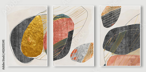 Abstract art oil painting style artwork decoration, wallpaper, mural, carpet, hanging picture