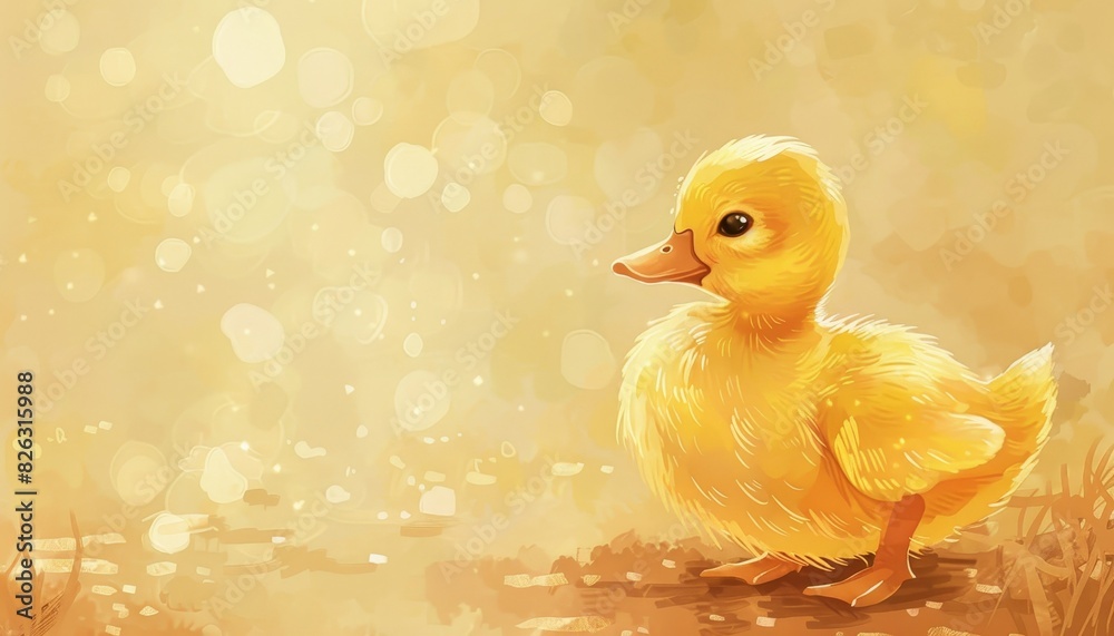 A cute little yellow duckling illustration suitable for designing cards and prints for the summer holidays. This adorable design captures the charm of the season. A cute little yellow duckling illustration suitable for designing cards and prints for the summer holidays. This adorable design captures the charm of the season.