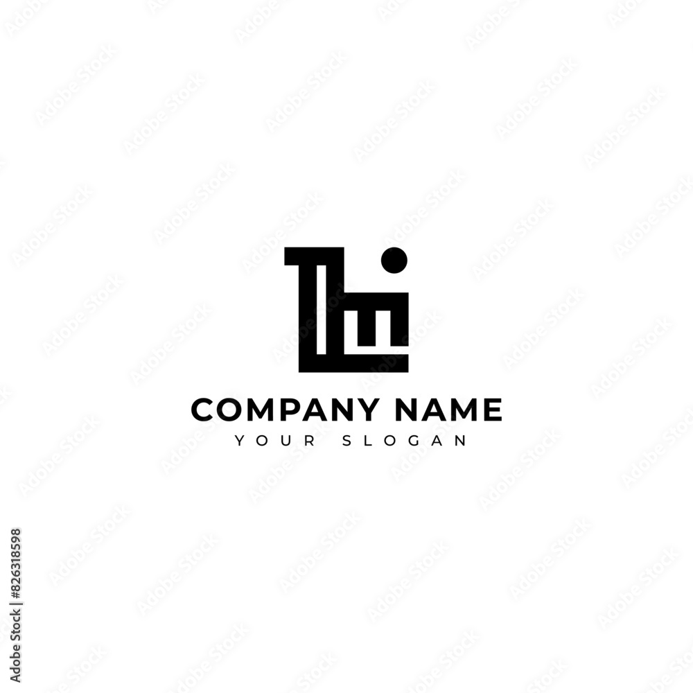 Modern Letter lm logo vector design template