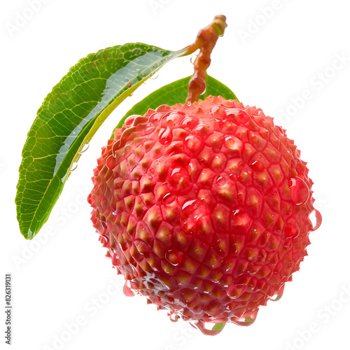 lychee on transparent png background photo