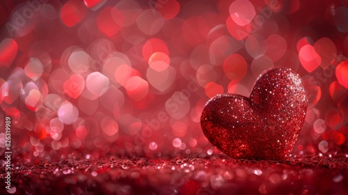 The glittery red heart.