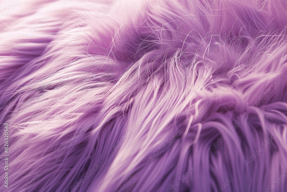 Purple fur background. Surface wool texture. Copy space for text. Textured violet furry coat closeup. Abstract pattern. Animal hair wallpaper. Shiny faux fluffy backdrop. Furry ground. Sheepskin rug Purple fur background. Surface wool texture. Copy space for text. Textured violet furry coat closeup. Abstract pattern. Animal hair wallpaper. Shiny faux fluffy backdrop. Furry ground. Sheepskin rug