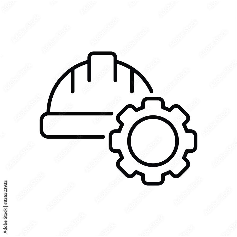 Obraz premium Hard Hat vector icon