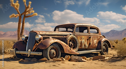 old abandoned car