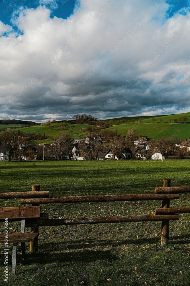 Landscape of the Sauerland area in North Rhine Westfalia, Germany Landscape of the Sauerland area in North Rhine Westfalia, Germany