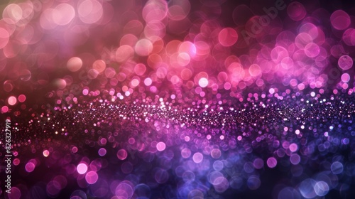A beautiful glittering background with a gradient of purple and pink.
