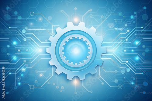 vector illustration of abstract background of gears