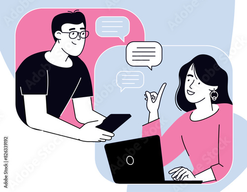 Technical support chat, customer service