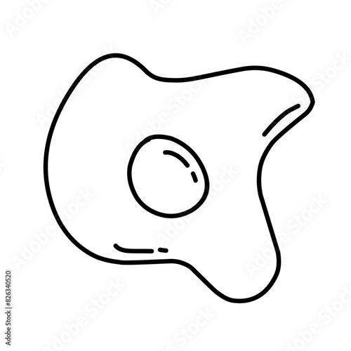 omelet concept line icon