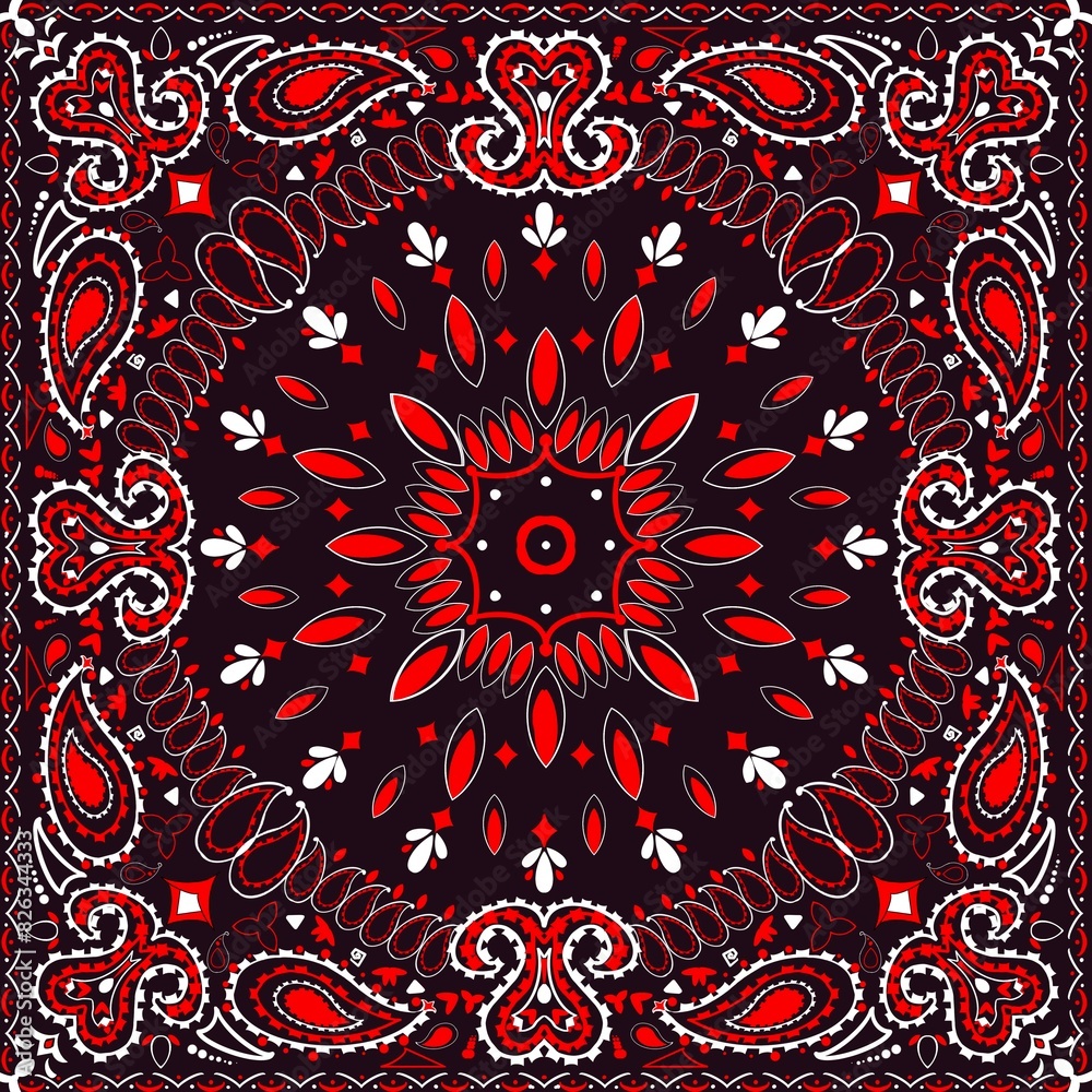 This intricate ethnic pattern captures the essence of Red Indian ethnic ...