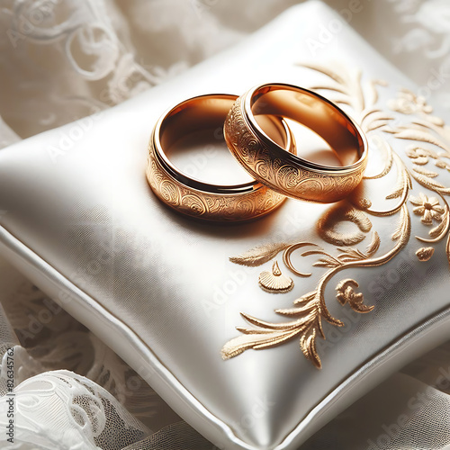 Wedding rings for the wedding ceremony