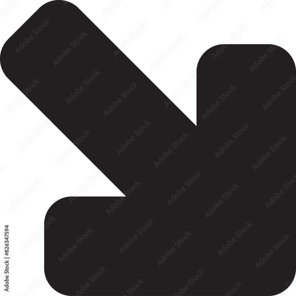 Fototapeta premium Arrow Icon Simple Button