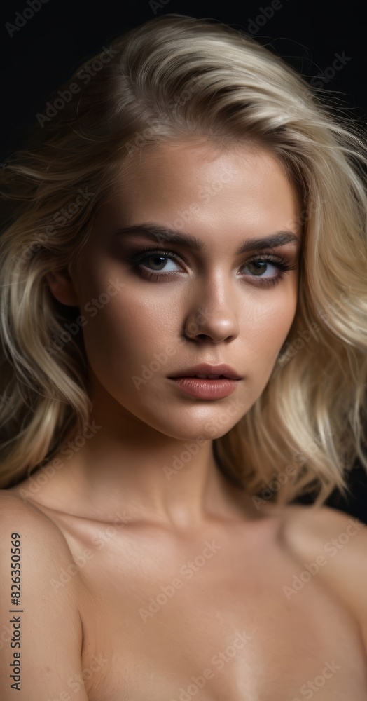 portrait of a blonde woman