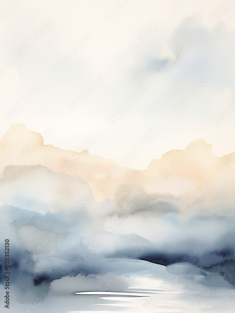 Obraz premium Abstract Landscape Graphic Design Element