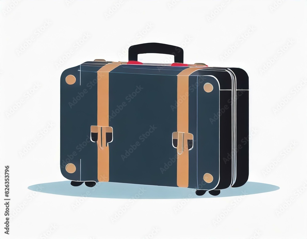 suitcase bag for travel and work, vector picture on a white background, logo suitcase bag for travel and work, vector picture on a white background, logo