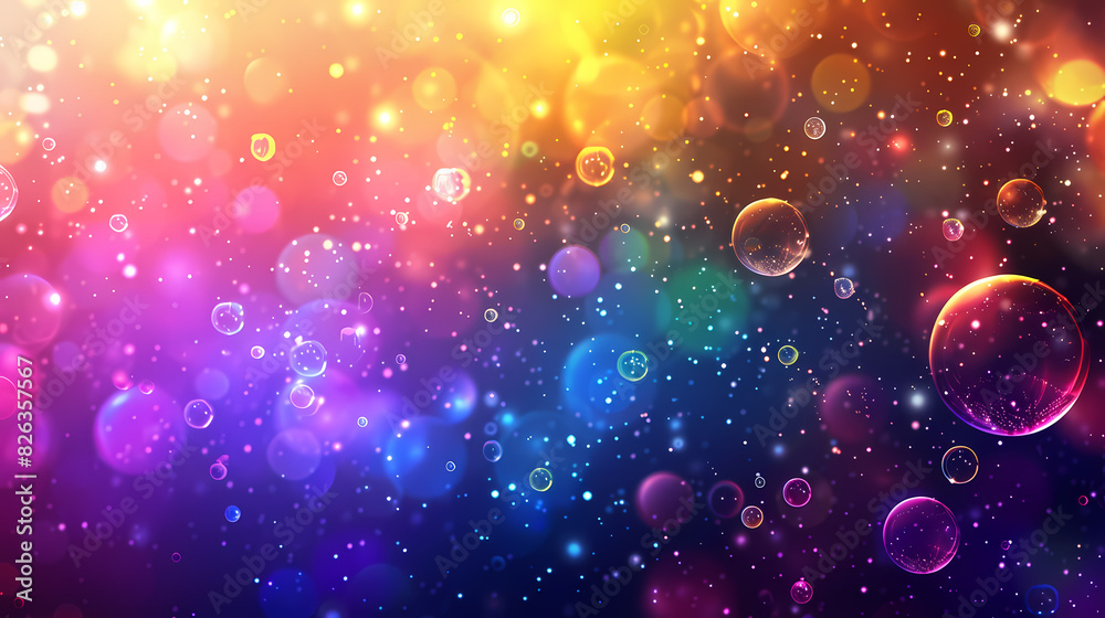 Vibrant colorful bubbles Vibrant colorful bubbles