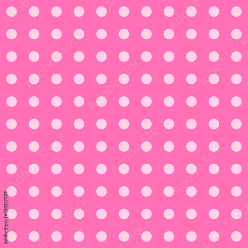 pink polka dots