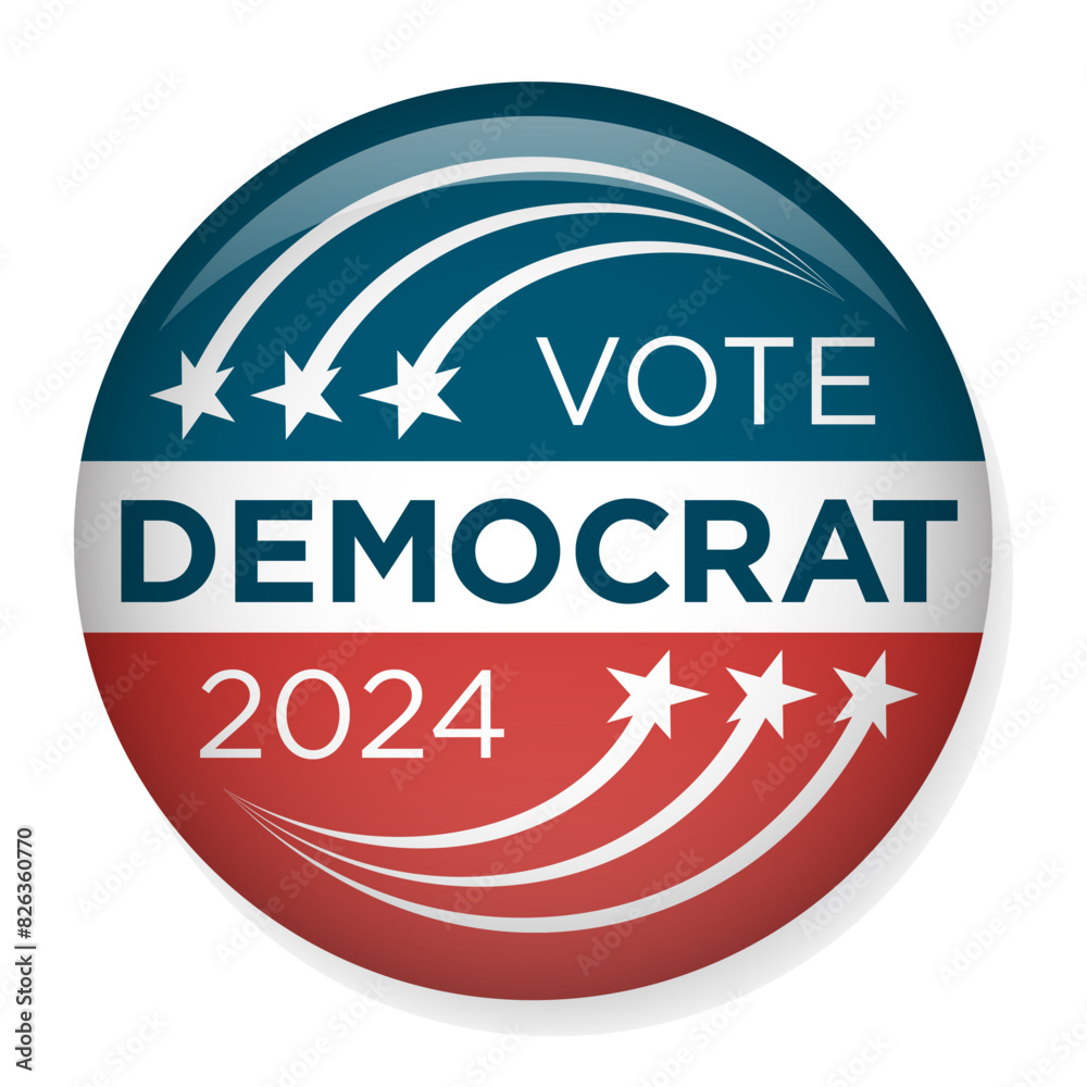 2024 Vote Democrat Design with Patriotic Nominee Red white and Blue Stars and Stripes 2024 Vote Democrat Design with Patriotic Nominee Red white and Blue Stars and Stripes