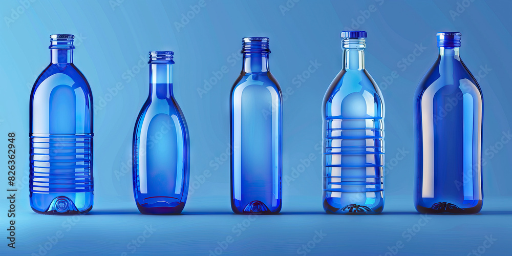 Sapphire Blue Plastic Bottles: Occasionally used for some food and beverage products, sapphire blue bottles can be recycled into new sapphire blue or darker-colored bottles Sapphire Blue Plastic Bottles: Occasionally used for some food and beverage products, sapphire blue bottles can be recycled into new sapphire blue or darker-colored bottles