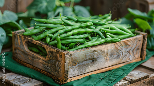 green beans in a basket