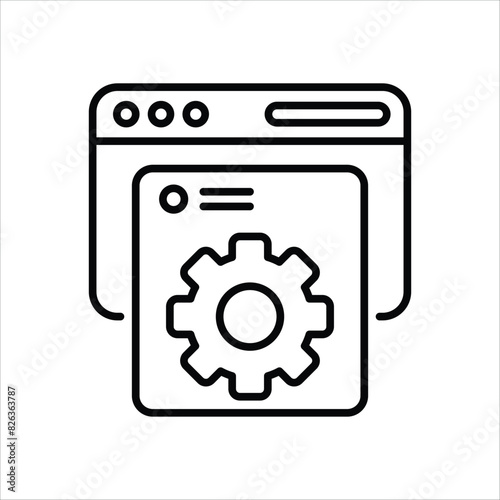 Content Management System  vector icon