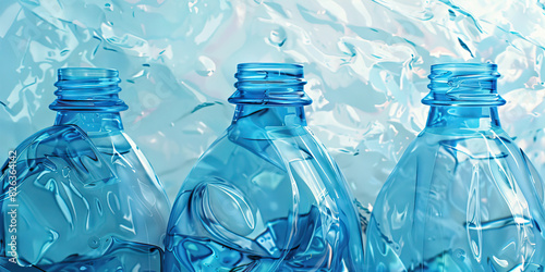 Icy Blue Plastic Bottles: Less common but used for some household cleaning products, icy blue bottles can be recycled into new 