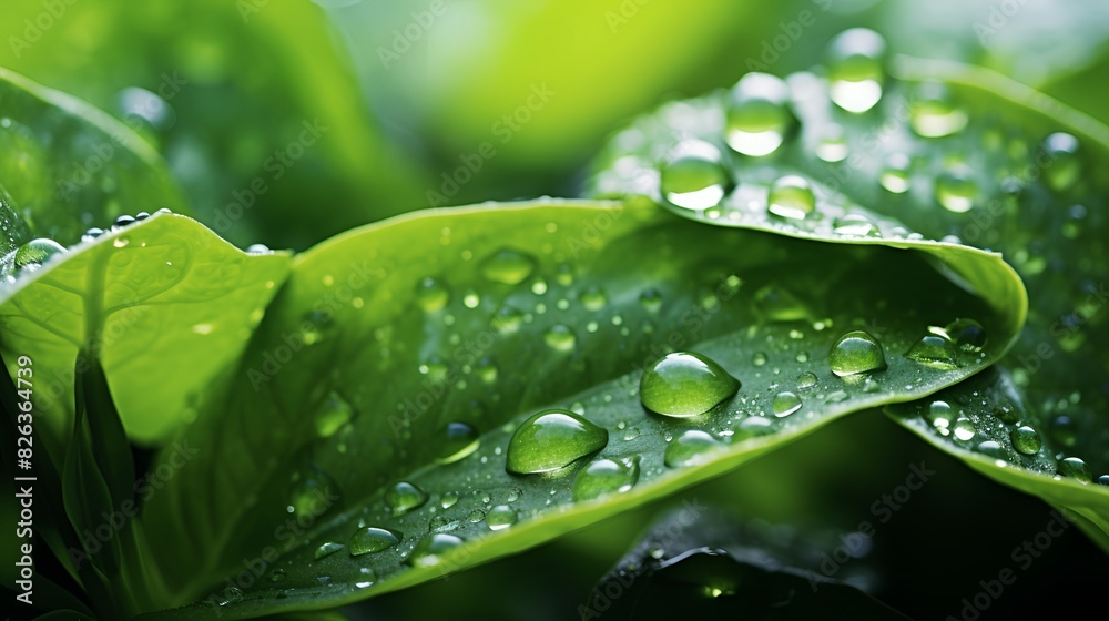 leaf with drops leaf with drops