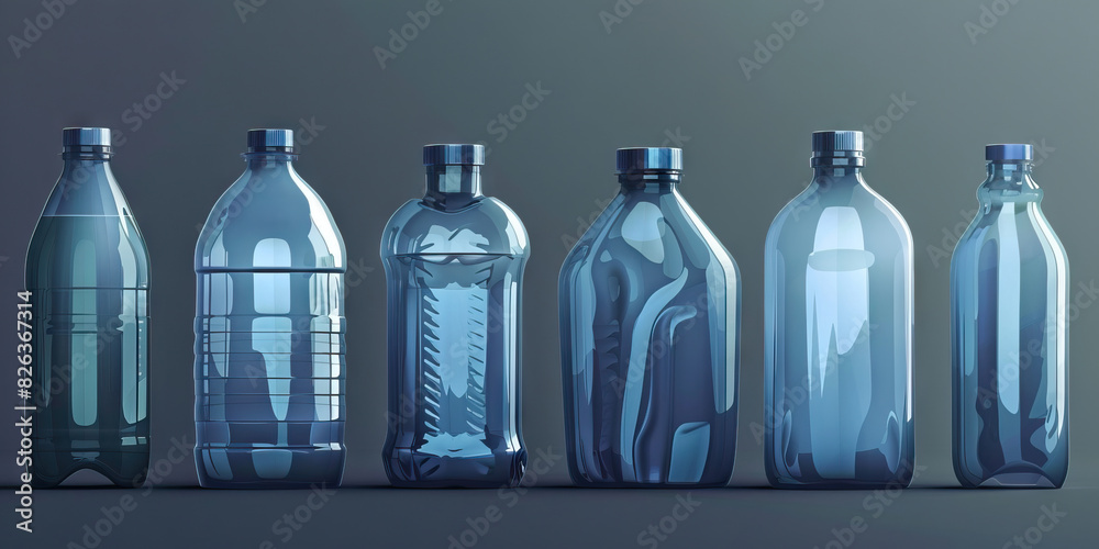 Slate Blue Plastic Bottles: Less common but used for some household cleaning products, slate blue bottles can be recycled into new Slate Blue Plastic Bottles: Less common but used for some household cleaning products, slate blue bottles can be recycled into new