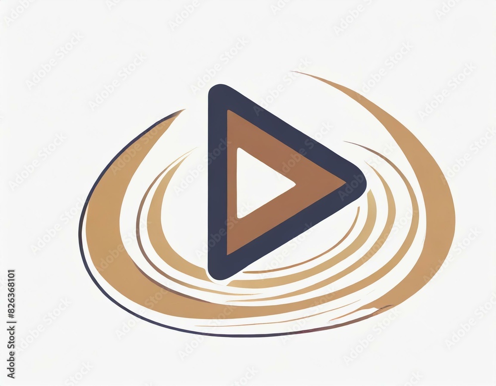 play button vector icon on white background, logo audio video play button vector icon on white background, logo audio video