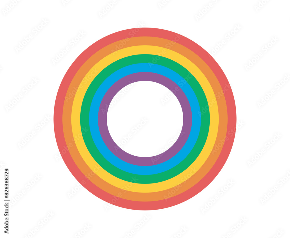Abstract rainbow background. LGBT pride colorful circle spectrum isolated on white background. Abstract rainbow background. LGBT pride colorful circle spectrum isolated on white background.
