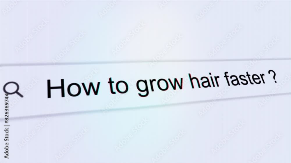 How to grow hair faster typing on internet search bar computer screen How to grow hair faster typing on internet search bar computer screen