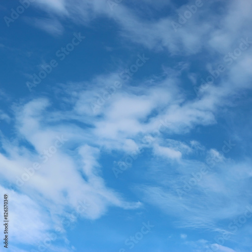 Blue sky and clouds background